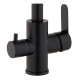 Змішувач для кухні Mixxus DAX-021-G Black (нерж. сталь) з вих.для пит.води (MI6078)