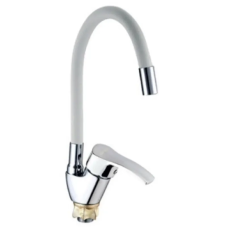 Змішувач для кухні Mixxus YUB4-279 Reflector White з білим силіконовим виливом (MI6486)