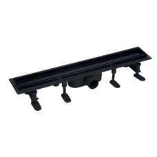 Душовий трап MIXXUS DRAIN-06-50 BLACK з пласт. основою і накладкою із нерж. сталі 70x500мм (MI6528)