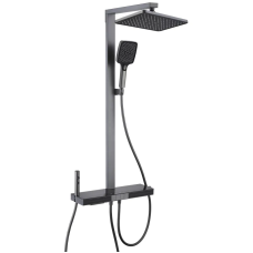 Душова колона з термостатичним змішувачем Mixxus Premium Next-009-J Graphite, 4 режими (MI6544)
