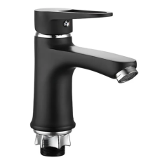 Змішувач для умивальника Mixxus Elba 001 (NUT) BLACK (без підведення) (MI6578)