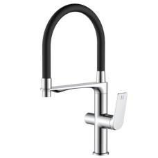 Змішувач для кухні Mixxus Premium DERBY 021 (NUT) REFL.BLACK з виходом для питної води (MI6600)