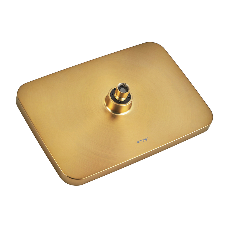 Душова колона Mixxus Premium VIRGO 009-J BRUSHED GOLD з термостатичним змішувачем,3 функції (MI6649)