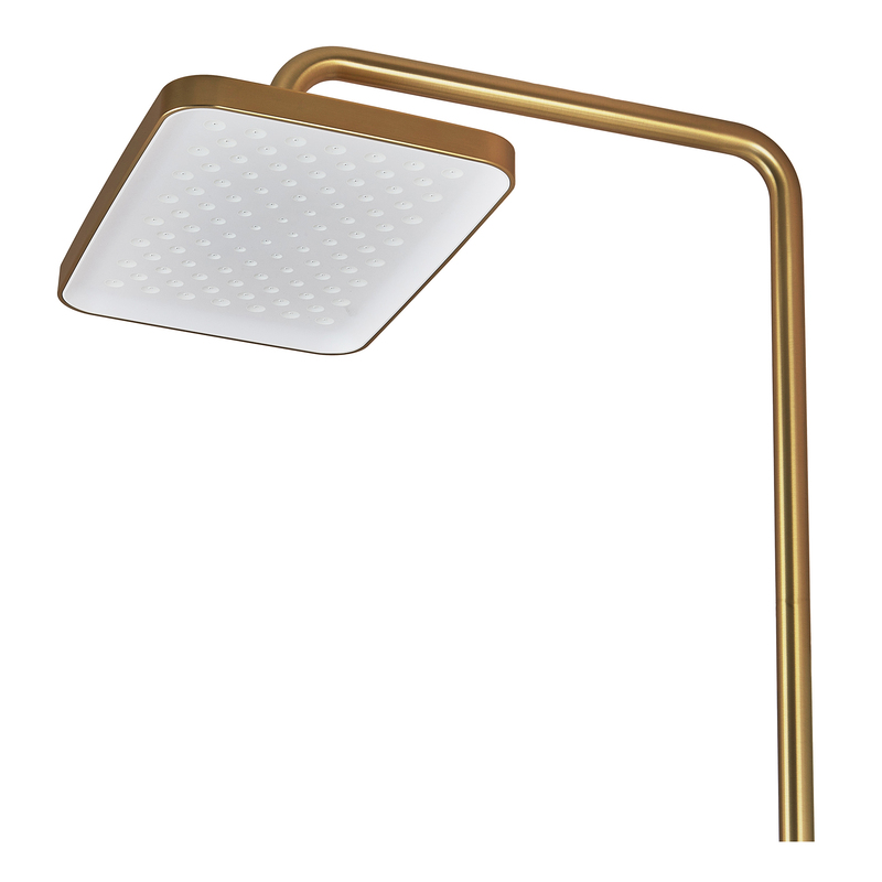 Душова колона Mixxus Premium VIRGO 009-J BRUSHED GOLD з термостатичним змішувачем,3 функції (MI6649)