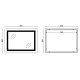 Дзеркало Mixxus TALL MR08-80x60-Reverse з Led Touch, Anti-fog, димером, регулятором яскравості (MI6
