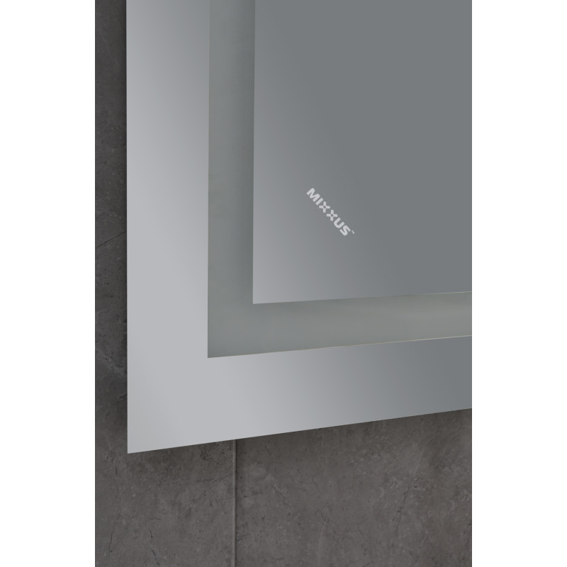 Дзеркало Mixxus TALL MR08-80x60-Reverse з Led Touch, Anti-fog, димером, регулятором яскравості (MI6