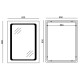 Дзеркало Mixxus TWEE MR09-80x60-Reverse з Led Touch, Anti-fog, димером, регулятором яскравості (MI6