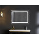 Дзеркало Mixxus TWEE MR09-80x60-Reverse з Led Touch, Anti-fog, димером, регулятором яскравості (MI6