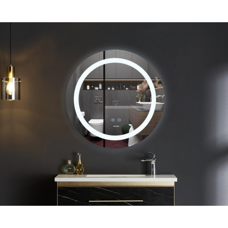 Дзеркало Mixxus PLAIN MC03-60 з Led Touch, Anti-fog, димером, регулятором яскравості (MI6662)