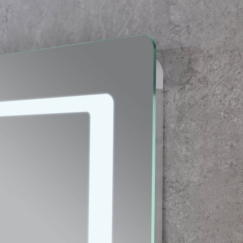 Дзеркало Mixxus STYLE MR13-80x60-Reverse з Led Touch, Anti-fog, димером, регулятором яскравості (MI