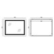 Дзеркало Mixxus WARM MR12-90x70-Reverse з Led Touch, Anti-fog, димером, регулятором яскравості (MI6