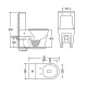 Унітаз-компакт Mixxus BEVEL-0404-T3 660х360х800mm, система змиву TORNADO 3.0 (MI6726)