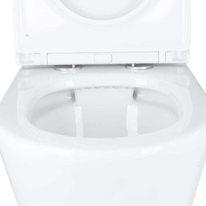 Унітаз-компакт Mixxus BEVEL-0405-R 605х370х800mm, система змиву RIMLESS (MI6728)