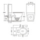 Унітаз-компакт Mixxus BEVEL-0405-R 605х370х800mm, система змиву RIMLESS (MI6728)