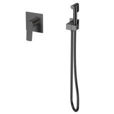 Змішувач для гігієнічного душу Mixxus Premium MONE 002 INNER Graphite вбудований з лійкою (MI6784)