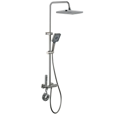 Душова колона зі змішувачем Mixxus Premium MARLIN 009-J GRAPHITE з кнопкою перемикання, 4 режими (M