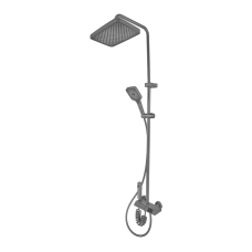 Душова колона зі змішувачем Mixxus Premium NEPTUNE 009-J GRAPHITE з кнопкою перемикання, 4 режими (MI6833)