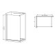 Душова перегородка Mixxus Premium FLAT SP01-100x200-TR Chrome Walk-In прозоре скло 8мм (MI6851)