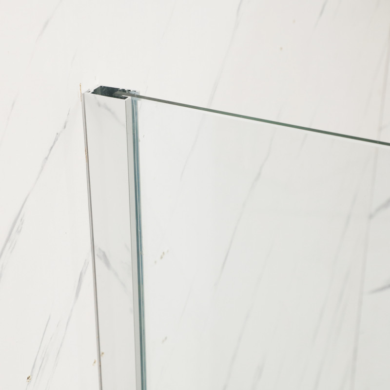 Душова перегородка Mixxus Premium FLAT SP01-120x200-TR Chrome Walk-In прозоре скло 8мм (MI6852)