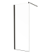 Душова перегородка Mixxus Premium FLAT SP02-80x200-TR Black Walk-In прозоре скло 8мм (MI6854)