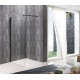 Душова перегородка Mixxus Premium FLAT SP02-100x200-TR Black Walk-In прозоре скло 8мм (MI6856)