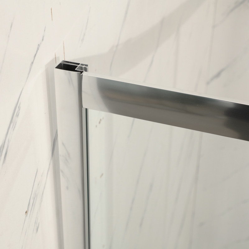 Душова кабіна без піддону Mixxus Premium DIVERSE SC01-90x90x195-TR Chrome прозоре скло 5мм (MI6859)