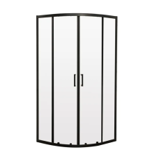 Душова кабіна без піддону Mixxus Premium DIVERSE SC01-90x90x195-TR Black прозоре скло 5мм (MI6860)
