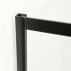 Душова кабіна без піддону Mixxus Premium DIVERSE SC01-90x90x195-TR Black прозоре скло 5мм (MI6860)