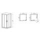 Душова кабіна без піддону Mixxus Premium DIVERSE SC02-90x90x195-TR Chrome прозоре скло 5мм (MI6861)