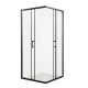 Душова кабіна без піддону Mixxus Premium DIVERSE SC02-90x90x195-TR Black прозоре скло 5мм (MI6862)
