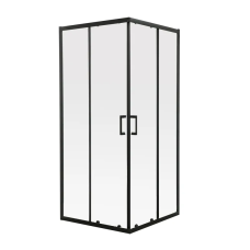 Душова кабіна без піддону Mixxus Premium DIVERSE SC02-90x90x195-TR Black прозоре скло 5мм (MI6862)