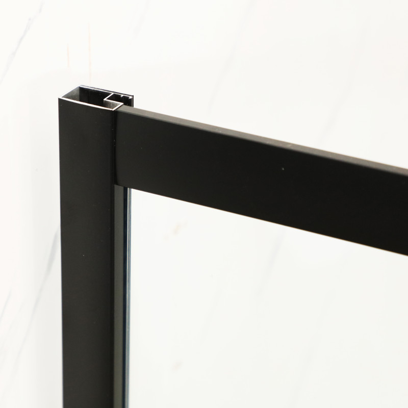 Душова кабіна без піддону Mixxus Premium DIVERSE SC02-90x90x195-TR Black прозоре скло 5мм (MI6862)