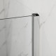 Душова кабіна без піддону Mixxus Premium BEVEL SC01-90x90x195-TR Chrome прозоре скло 6мм (MI6863)