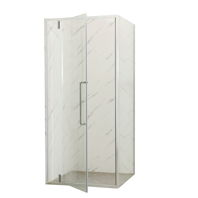 Душова кабіна без піддону Mixxus Premium BEVEL SC01-90x90x195-TR Chrome прозоре скло 6мм (MI6863)