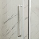 Душова кабіна без піддону Mixxus Premium BEVEL SC01-90x90x195-TR Chrome прозоре скло 6мм (MI6863)