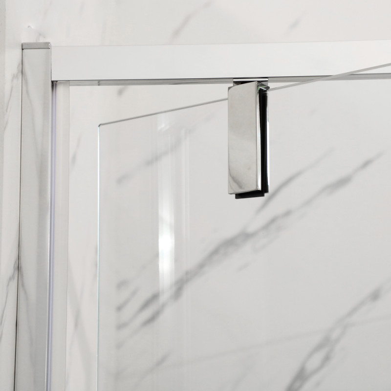 Душова кабіна без піддону Mixxus Premium BEVEL SC01-90x90x195-TR Chrome прозоре скло 6мм (MI6863)