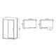 Душова кабіна без піддону Mixxus Premium DIVERSE SC03-100x80x195-TR Chrome прозоре скло 6мм (MI6865