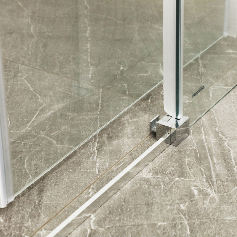 Душова кабіна без піддону Mixxus Premium DIVERSE SC03-100x80x195-TR Chrome прозоре скло 6мм (MI6865