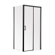 Душова кабіна без піддону Mixxus Premium DIVERSE SC03-100x80x195-TR Black прозоре скло 6мм (MI6866)