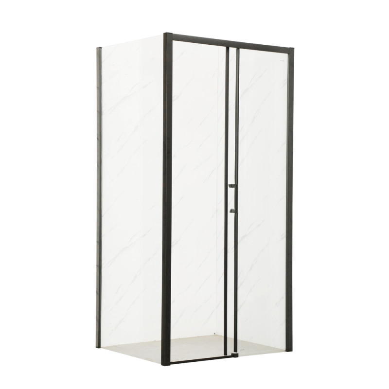 Душова кабіна без піддону Mixxus Premium DIVERSE SC03-100x80x195-TR Black прозоре скло 6мм (MI6866)