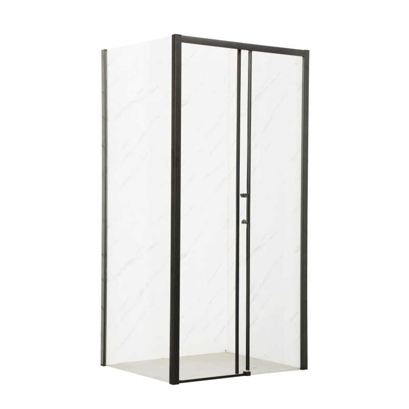 Душова кабіна без піддону Mixxus Premium DIVERSE SC03-120x80x195-TR Black прозоре скло 6мм (MI6868)