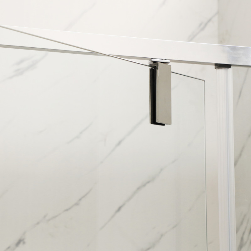 Душова кабіна без піддону Mixxus Premium BEVEL SC01-100x80x195-TR Chrome прозоре скло 6мм (MI6869)