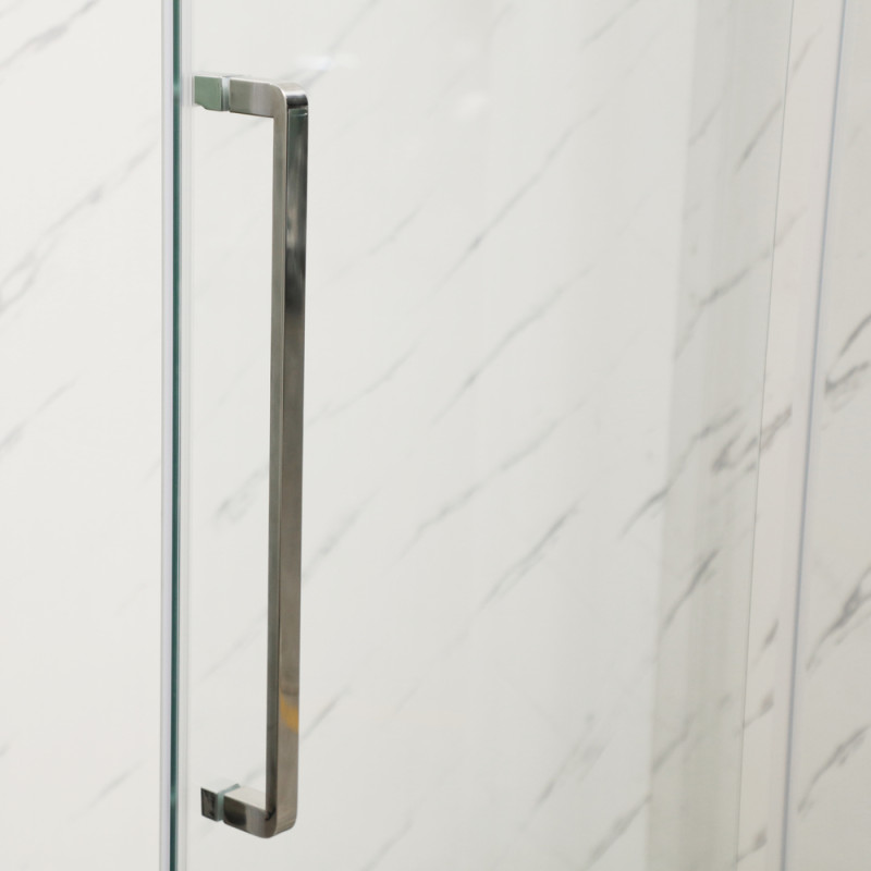 Душова кабіна без піддону Mixxus Premium BEVEL SC01-100x80x195-TR Chrome прозоре скло 6мм (MI6869)