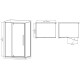 Душова кабіна без піддону Mixxus Premium BEVEL SC01-100x80x195-TR Chrome прозоре скло 6мм (MI6869)