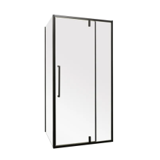 Душова кабіна без піддону Mixxus Premium BEVEL SC01-100x80x195-TR Black прозоре скло 6мм (MI6870)