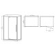 Душова кабіна без піддону Mixxus Premium BEVEL SC01-120x80x195-TR Chrome прозоре скло 6мм (MI6871)