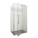 Душова кабіна без піддону Mixxus Premium BEVEL SC01-120x80x195-TR Chrome прозоре скло 6мм (MI6871)