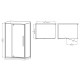 Душова кабіна без піддону Mixxus Premium BEVEL SC01-120x80x195-TR Black прозоре скло 6мм (MI6872)