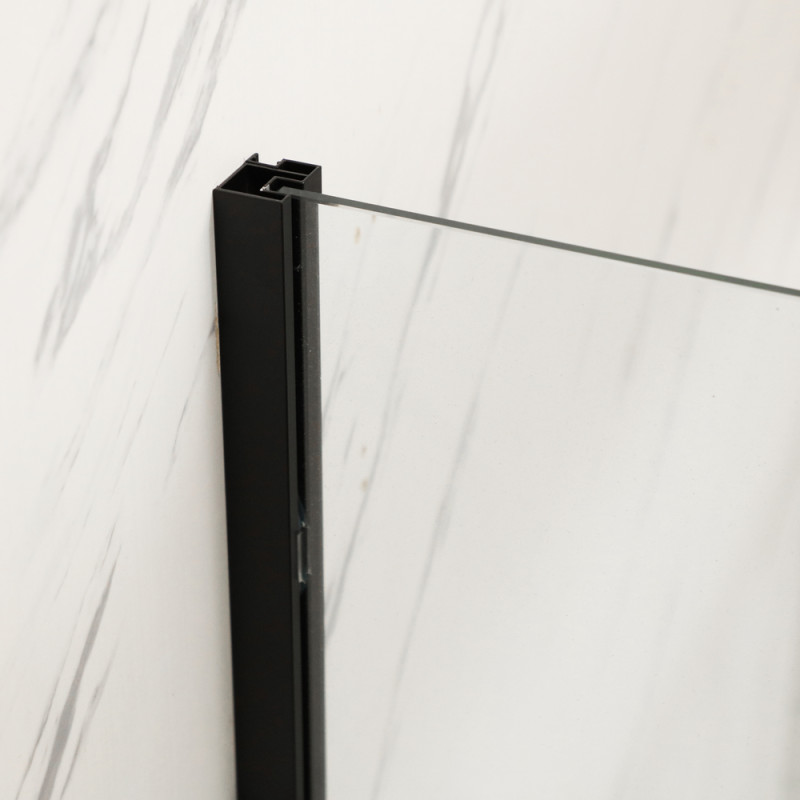 Душова кабіна без піддону Mixxus Premium BEVEL SC01-120x80x195-TR Black прозоре скло 6мм (MI6872)