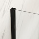 Душова кабіна без піддону Mixxus Premium BEVEL SC01-120x80x195-TR Black прозоре скло 6мм (MI6872)